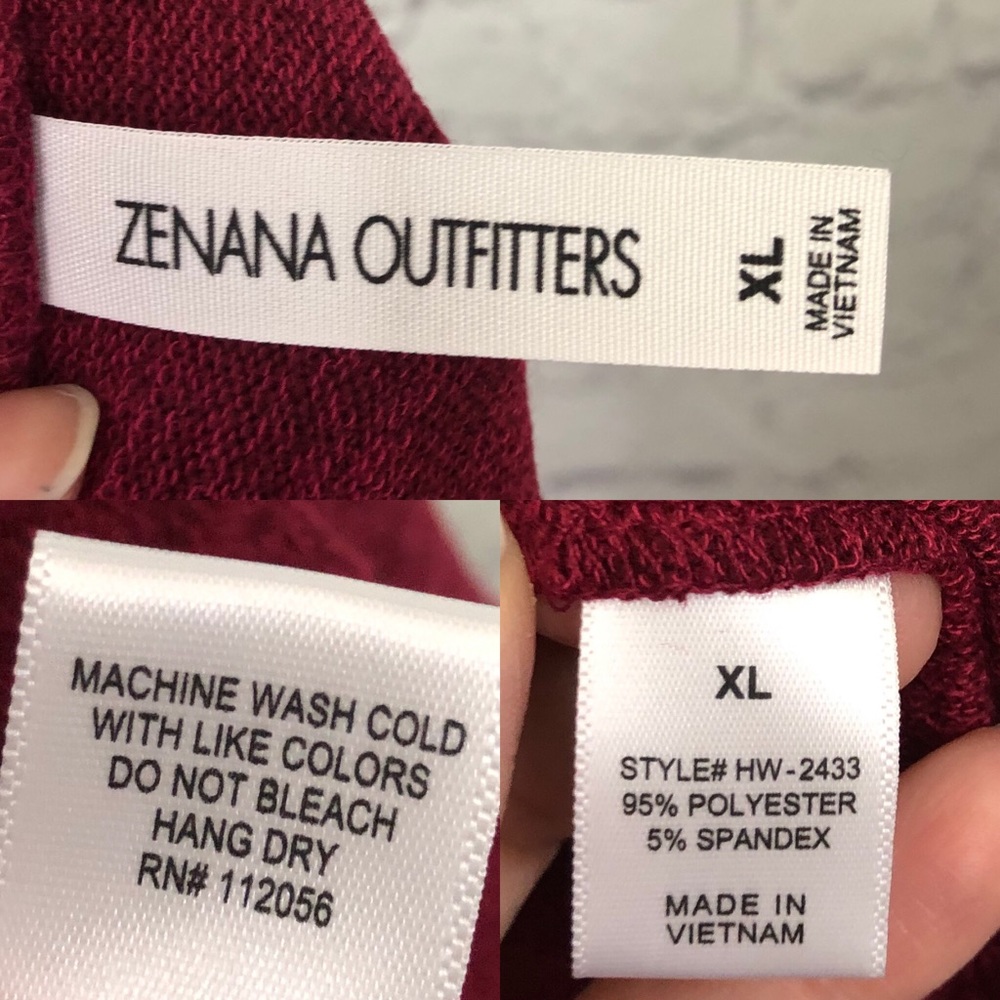 Long Duster Cozy Cardigan with Pockets in Red - Picture 8 of 10